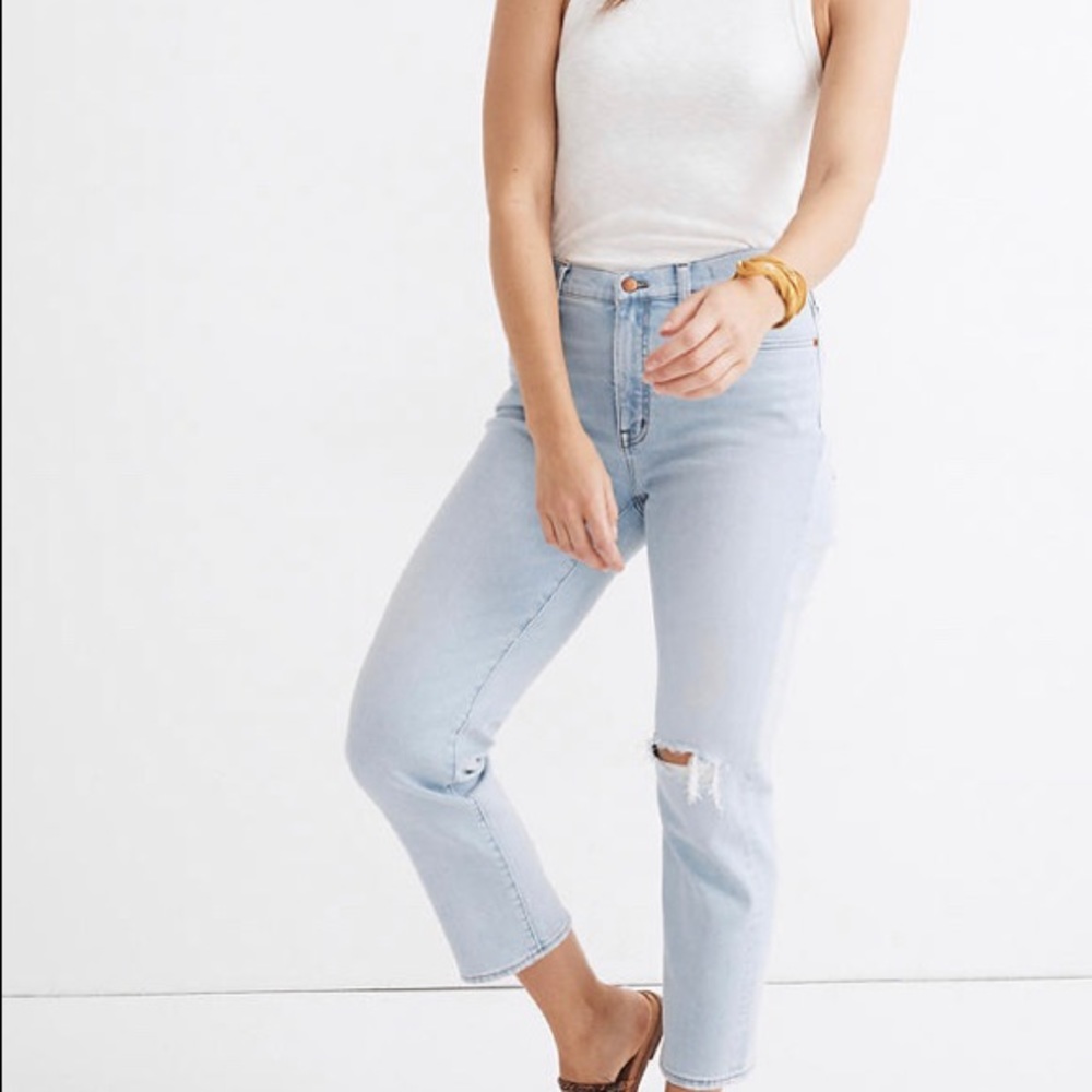 Madewell Midrise Classic Straight Jeans